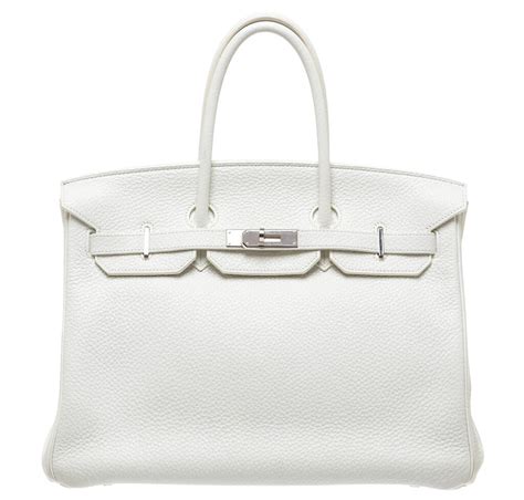 hermes birkin white|hermes birkin 35 togo leather.